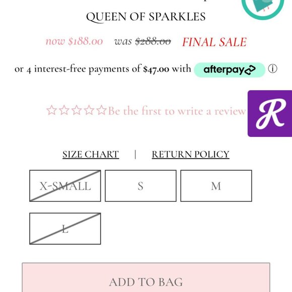 QUEEN OF SPARKLES | Black & Red Football Romper | NEW/NEVER WORN | Size: XS - Picture 9 of 9